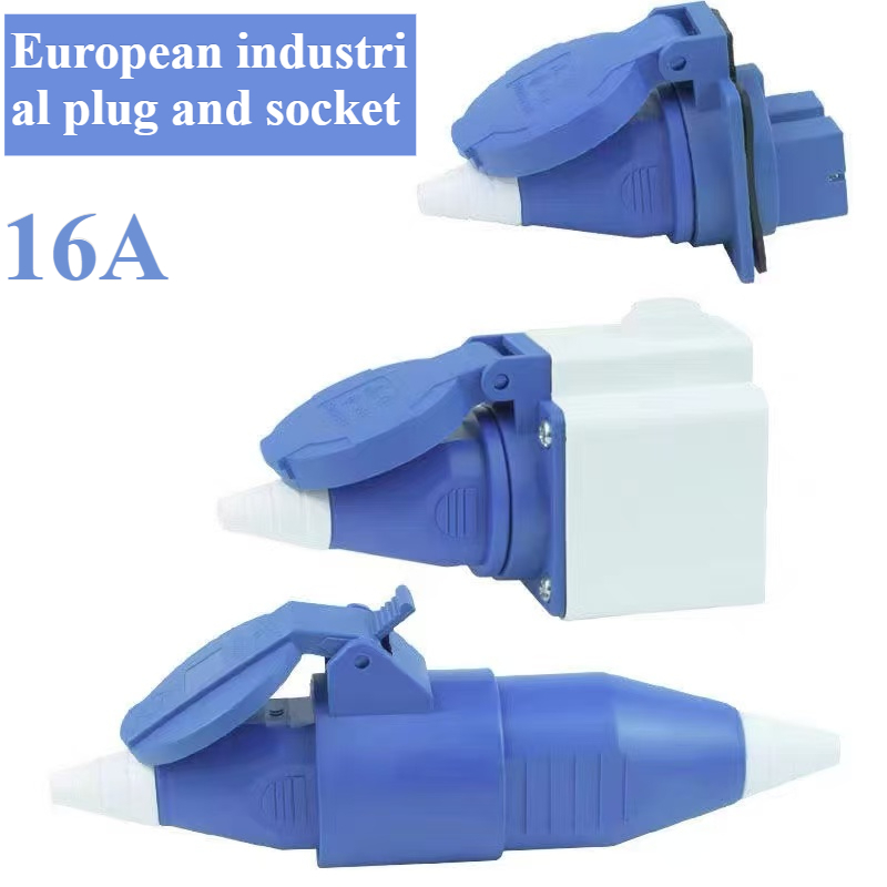 EU. Industriestecker-Fliegenbuchse SCHUKO wasserdicht 2PIN 16A IP44 IP54 verdeckte/wandige oberflächenmontierte Steckdose 200V 250V MÄNNLICH WEIBLICH