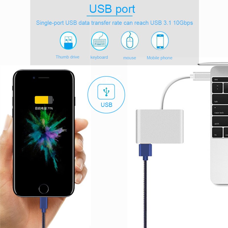 Basix Typ C zu Weiblich VGA Adapter Kabel USBC USB 3,1 zu VGA Adapter für Macbook 12 zoll Chromebook Pixel lumia 950XL Usb C Hub