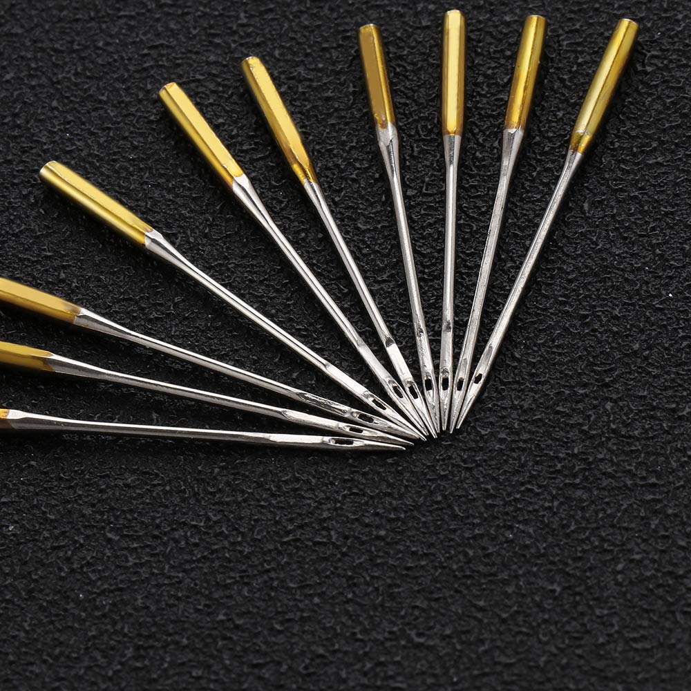 Brand 10PCS Stainless Steel Stitch Pins Sewing Machine Needles 90/14 DIY Household Threading Overlock Sewing Machine Needles
