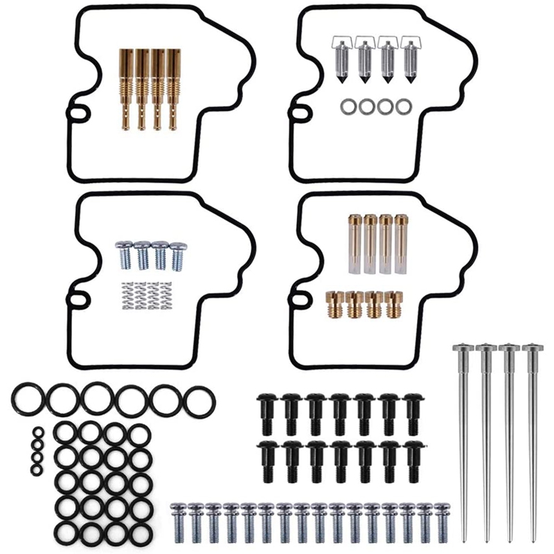 Carburateur Reparatie Rebuild Kit Pakkingen Jets Past Voor Yamaha Yzf R6 600 1999 2000 2001 2002 Carb: Default Title