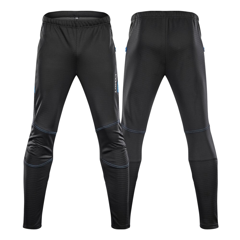 Lixada Men's Waterproof Cycling Pants Thermal Fleece Windproof Winter Bike Riding Running Sports Pants Trousers Cycling Pants