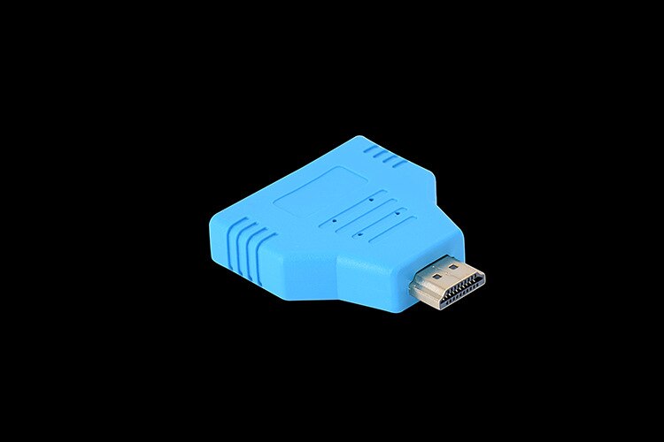 1080p 1 in 2 hdmi-splitter mannelijk mannelijk  to 2 vrouwelijk hoofdadapter hdmi mannelijk naar vrouwelijk