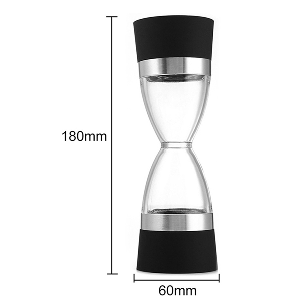 2 in 1 dobbel salt pepper mølle sesam krydder kvern shaker kjøkken matlaging verktøy keramisk akryl enkel å rengjøre multi-purpose bærbar