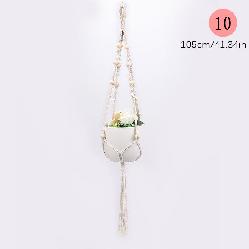 Plant Hanger Macrame Hangers Macrame Wall Hanging Plant Holder Air Plant Planters For Indoor Plants Indoor Plants Hanging Pot: 10