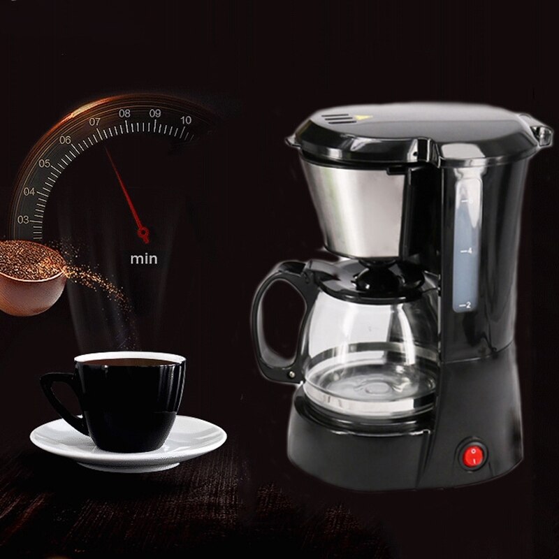 650Ml Electric Automatic Drip Coffee Maker Household Coffee Machine Coffee Pot Mini American Drip Coffee Machine for Make Tea Co