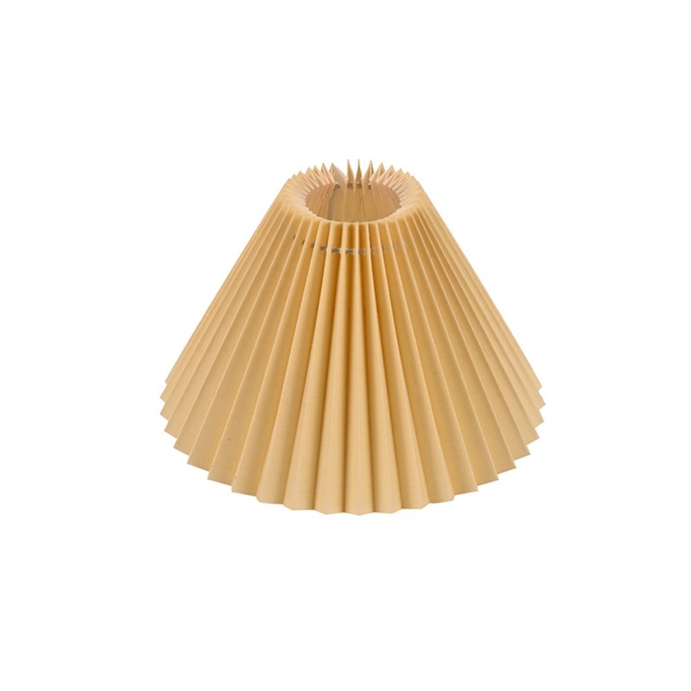 Pantalla plisada de tela para decoración de techo, cubierta de lámpara de mesa lavable moderna, cubierta de tela para candelabro Retro DIY, sala de estar y comedor: Azul