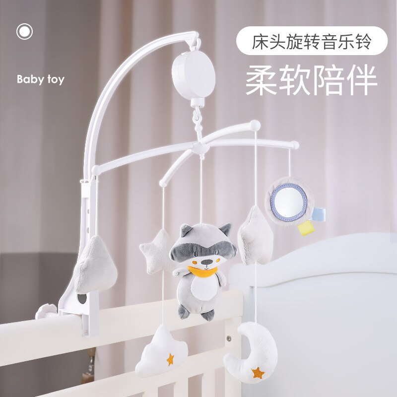 Baby bett glocke rassel kinder 0-1 jahre alte musik rotierenden bett glocke baby beruhigende tuch spielzeug baby spielzeug