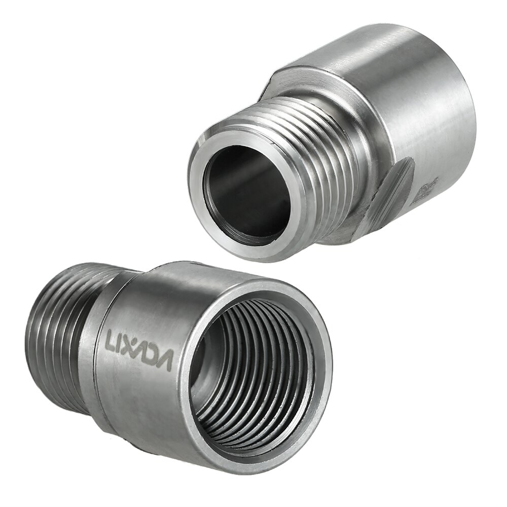 Lixada Staal Titanium Links Rechts Fiets Pedaal Extenders Fiets Pedaal Spacers Voor Mtb Road Fiets Pedalen 9/16 Inch
