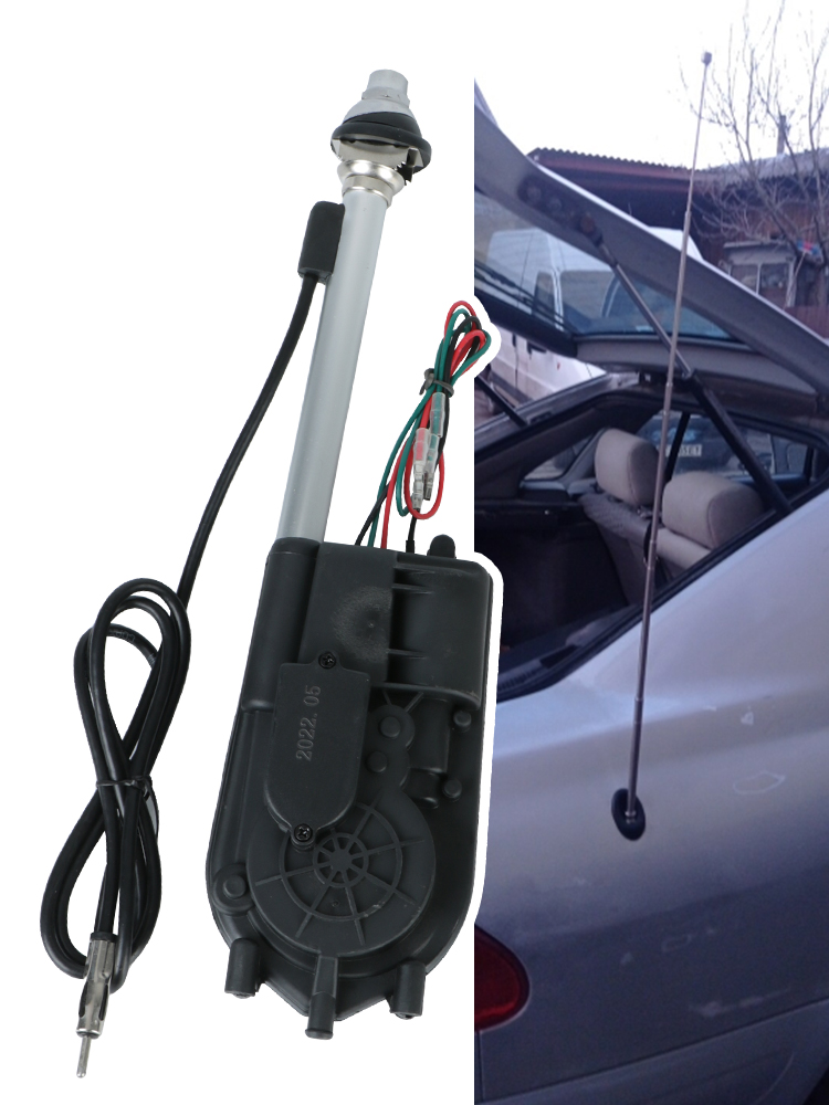 Aerial Fitting Kit For Car SUV AM FM Radio Exterior Vehicle Aerials 12V Electric Power Automatic Telescopic Antenna