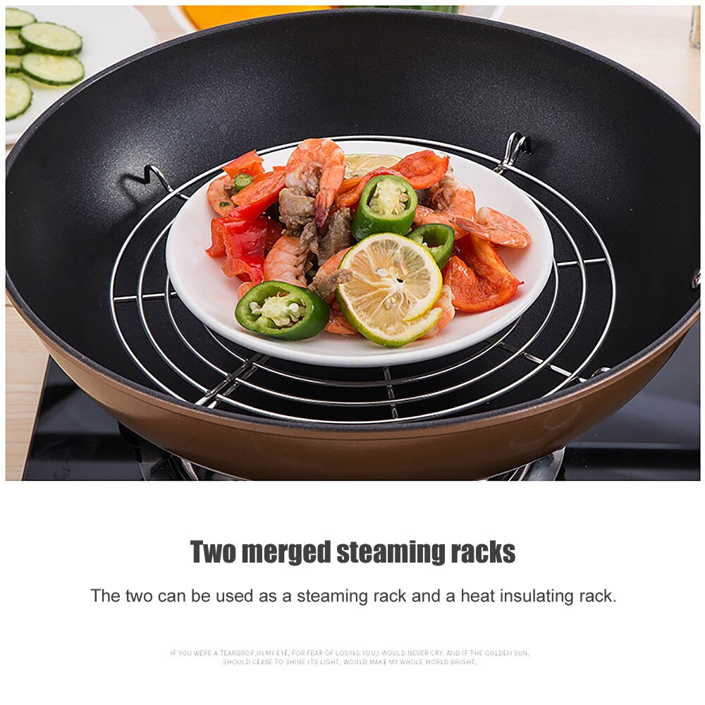 1pc keukenaccessoires van roestvrij staal in twee maten (s/l), sausrek, halfrond, olie-afvoerrek, keukengadgetaccessoires