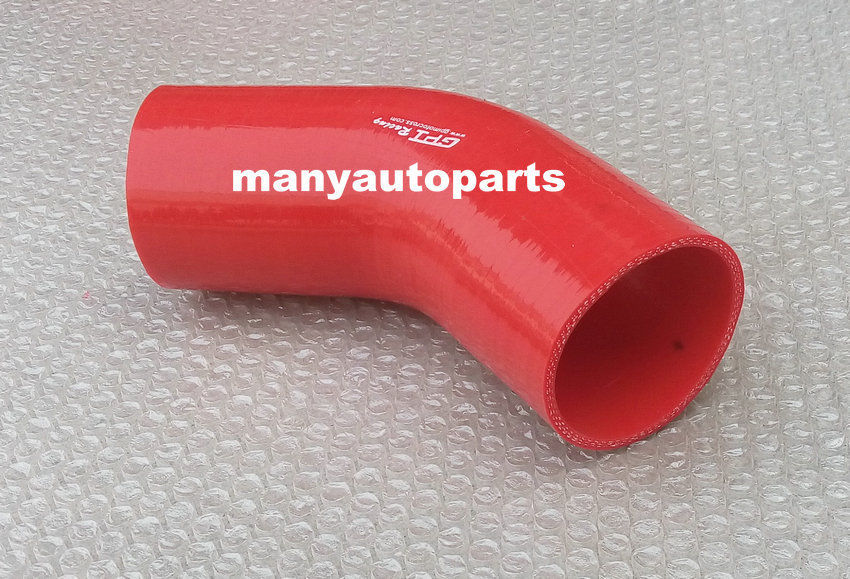 Silicone Joiner Elleboog Radiator Slang 45 Graden Bocht 64mm 2.5 "Silicon Pijp Zwart