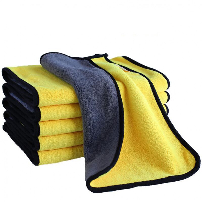 3/5/10PCS 600GSM Car Wash Microfiber Towel Car Cleaning Drying Cloth Paint Care Cloth Detailing Car Wash Towel Cleaning Tools