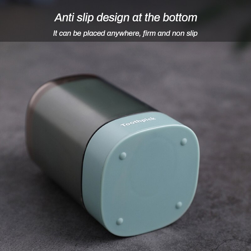 Personality Push Type Automatic -up Toothpick Box Cotton Swab Barrel Home Toothpick Dispenser Hand Pressure Toothpick Jar