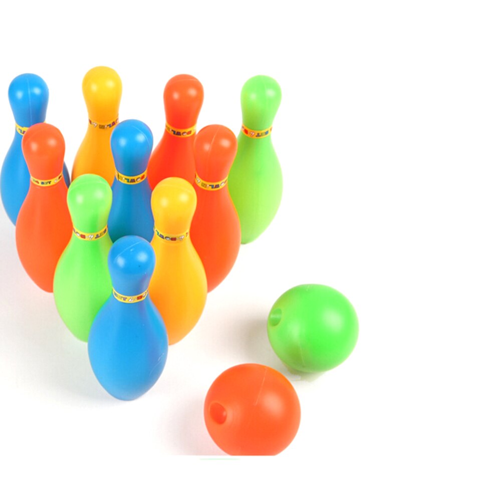 Plastic Bowling Set 11Cm Hoge Mini Interactie Leisure Educatief Speelgoed Met Bal En Pins Voor Kids Funny Speelgoed Sport