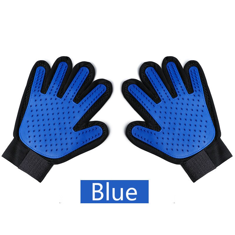 Guante para acicalamiento de gatos, guante para quitar el pelo, cepillo de masaje, guante para cepillar mascotas, para acicalamiento de perros y gatos, accesorios para mascotas y animales