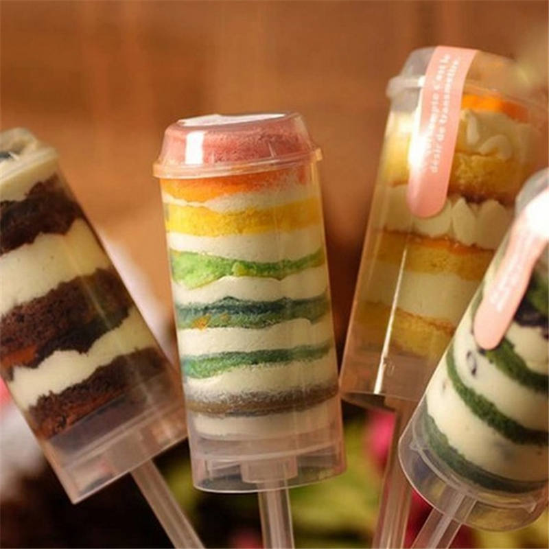 50x Cakes Dessert Push Up Pop Containers Shooter Pop for Party Use