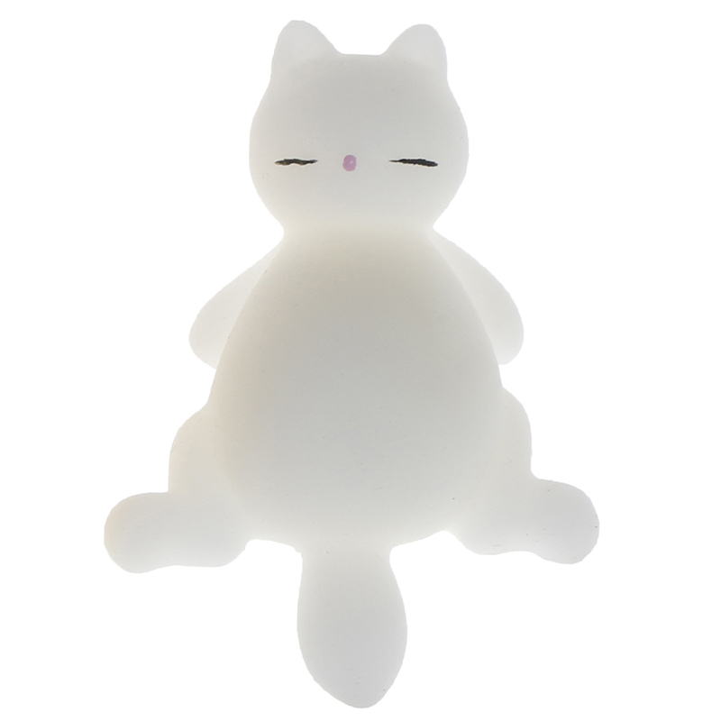 1Pcs Leuke Squishy Cat Antistress Bal Squeeze Mochi Stijgende Afreageren Soft Sticky Stress Grappige Decompressie Speelgoed: A