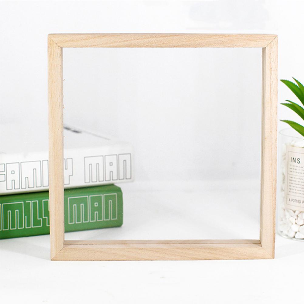 20/30cm madeira acrílico moldura de foto sem rebarbas artesanato diy crianças pintura quadro de exibição de papel fazendo molde quadro decoração de casa