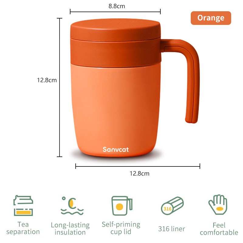 Xiaomi Mijia Thermos Cup Reusable Tea Iced Coffe Cup Office Thermal Mug Cold Usages Travel Hiking Luxury
