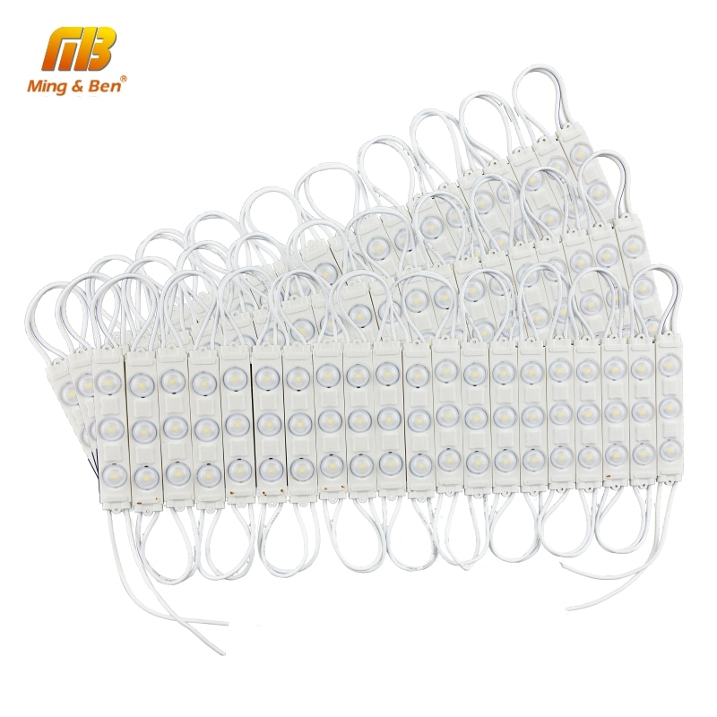 LED Module Licht Reclame Lamp 5PCS 10PCS 15PCS 20PCS Wit 220V 3M Stickers Silica gel Pad Luces LED Decoracion keuken Lamp