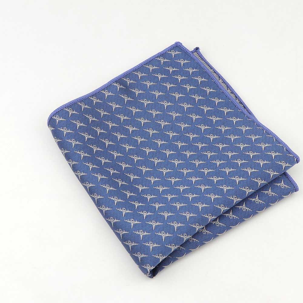 Mannen Polyester Zijden Zakdoek Pocket Plein Vintage Stof Zakdoeken Paraplu Auto Vis Vliegtuigen Fiets Borst Handdoek 23*23 cm: 3