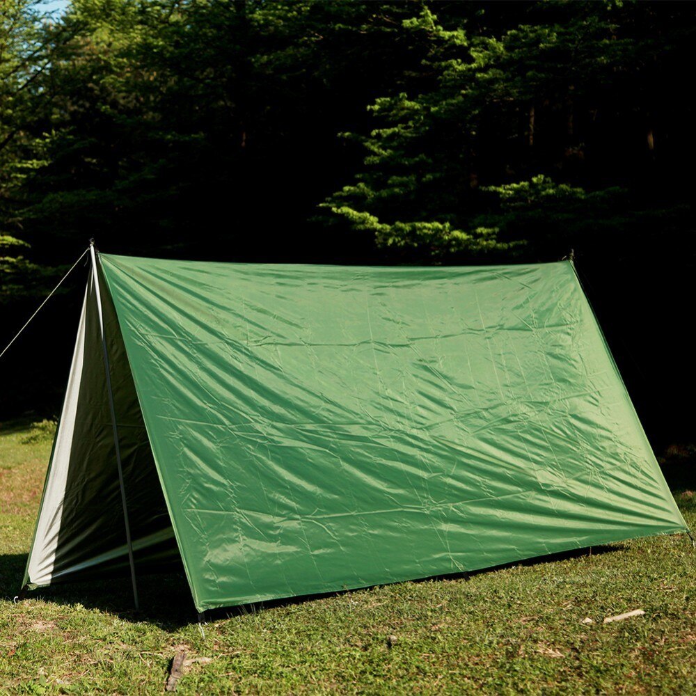 Silverbeläggning vattentät hängmatta markis tält tarp strand camping bärbar pergola solskydd utomhus