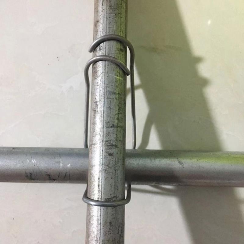 10pcs/set Steel Tools Vegetables Spring Wire Clip Flowers Home Connector Fixing Clamp For Greenhouse Pipe Support Plant Buckle