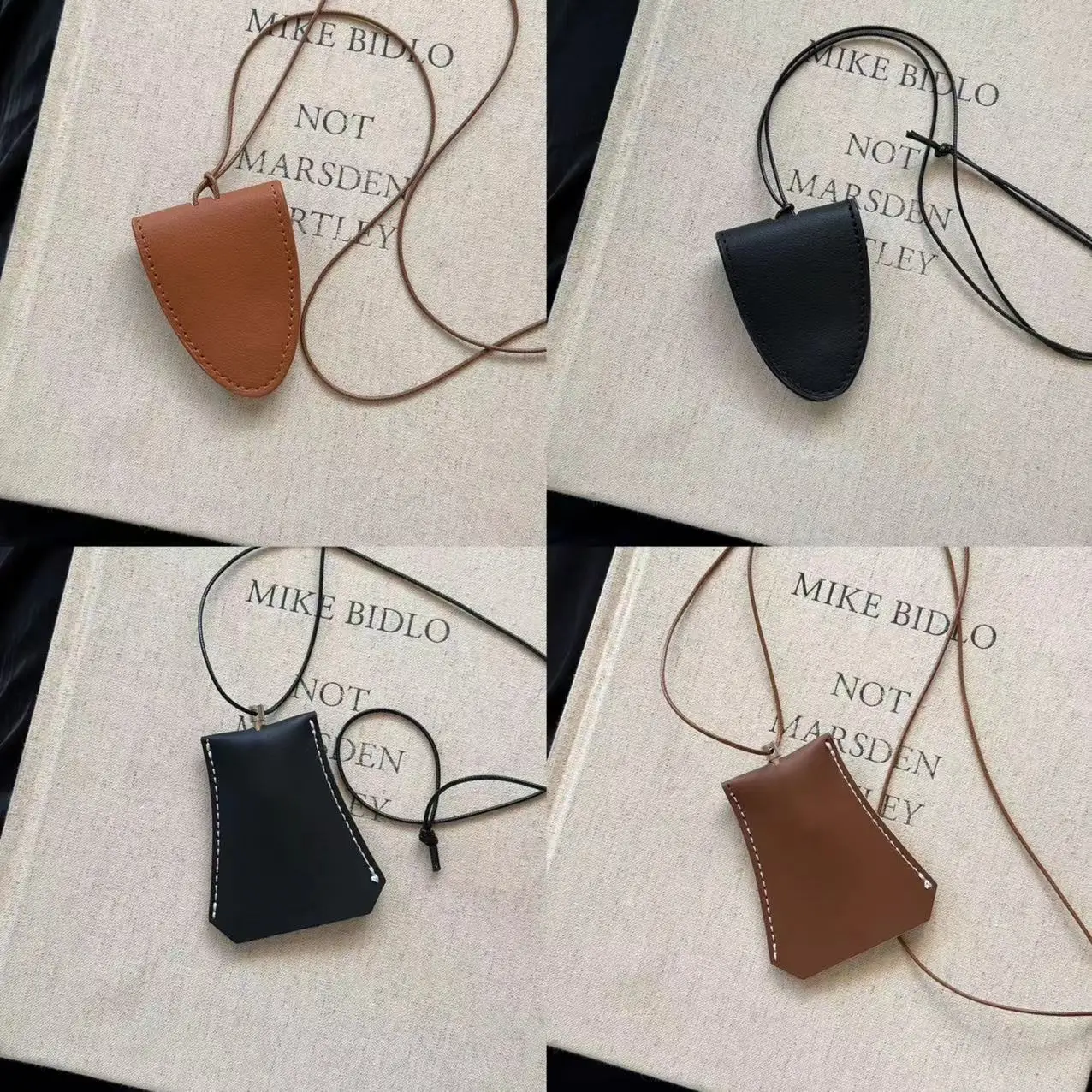 Brillen opbergtas hanger unisex lederen hoes zonnebril sleutelhoes doos ketting lezen draagbare kleurrijke tas ketting