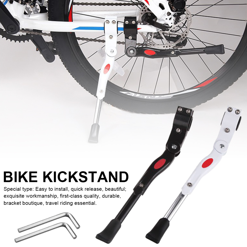 Pata de cabra ajustable para bicicleta, soporte de aleación de aluminio para bicicleta de montaña y carretera, diámetro de rueda de 16, 20, 24 y 26 pulgadas