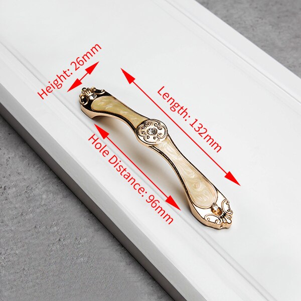 Bursztyn żółty europejskiej uchwyty robić szafek drzwi ze stopu aluminium kuchnia gałki uchwyty robić szafek gałki robić szuflady uchwyt robić szafy: LA966Y-96