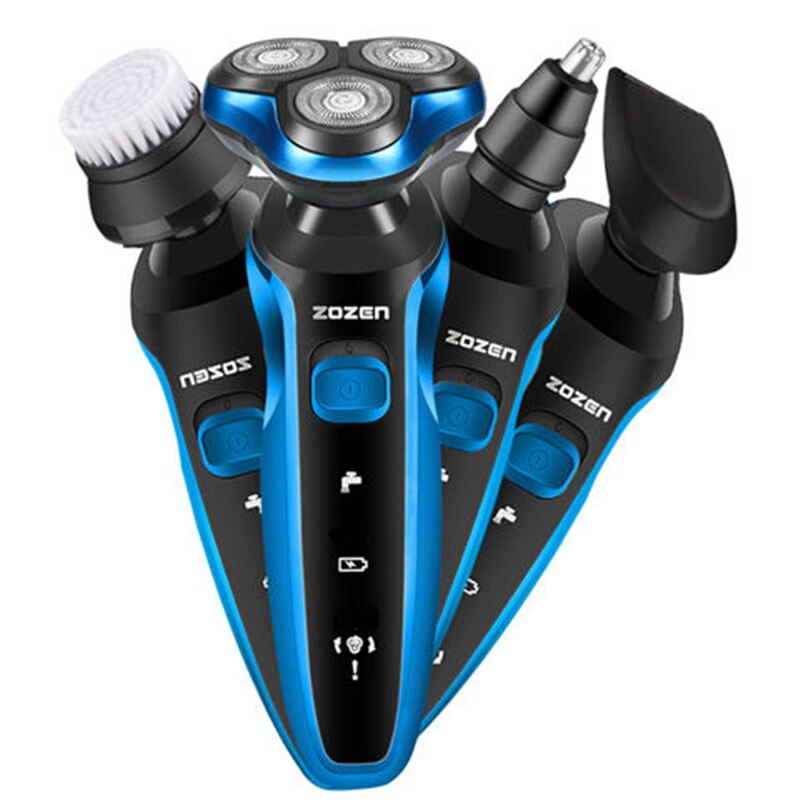 Mænd elektrisk barbermaskine usb genopladelig barbermaskine barbermaskine skægtrimmer vaskbar våd tør vandtæt elektrisk barbermaskine