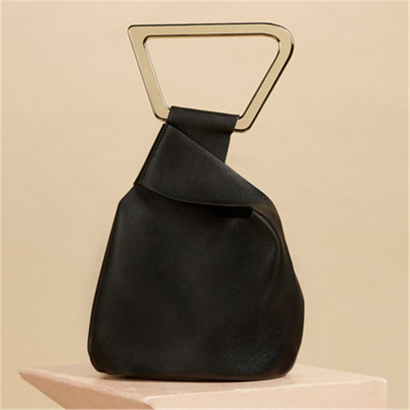 Luxury brand handbags leather bags solid bucket bag acrylic handle shoulder bag summer bolsa feminina