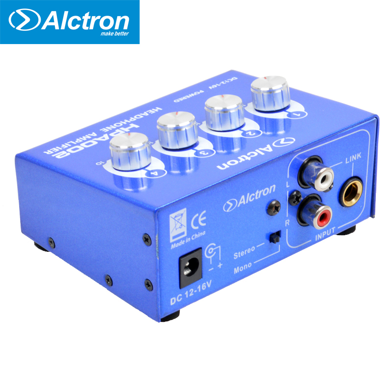 Alctron HPA002 Mini Draagbare Hoofdtelefoon Versterker 6.35mm Stereo en RCA Jack staal Grote Power Geluid