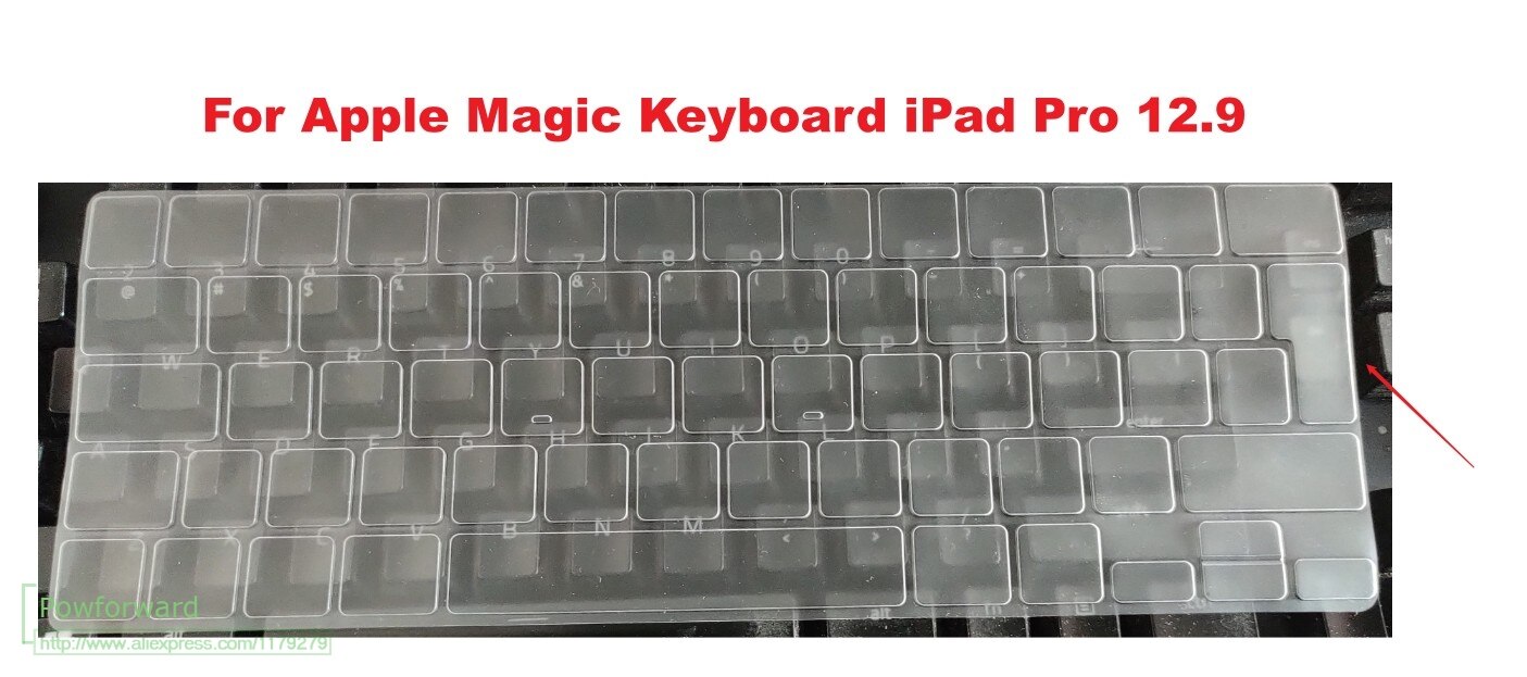 Euro US TPU Tangentbordsskydd för Apple Magic Keyboard iPad Pro 11 / 12.9