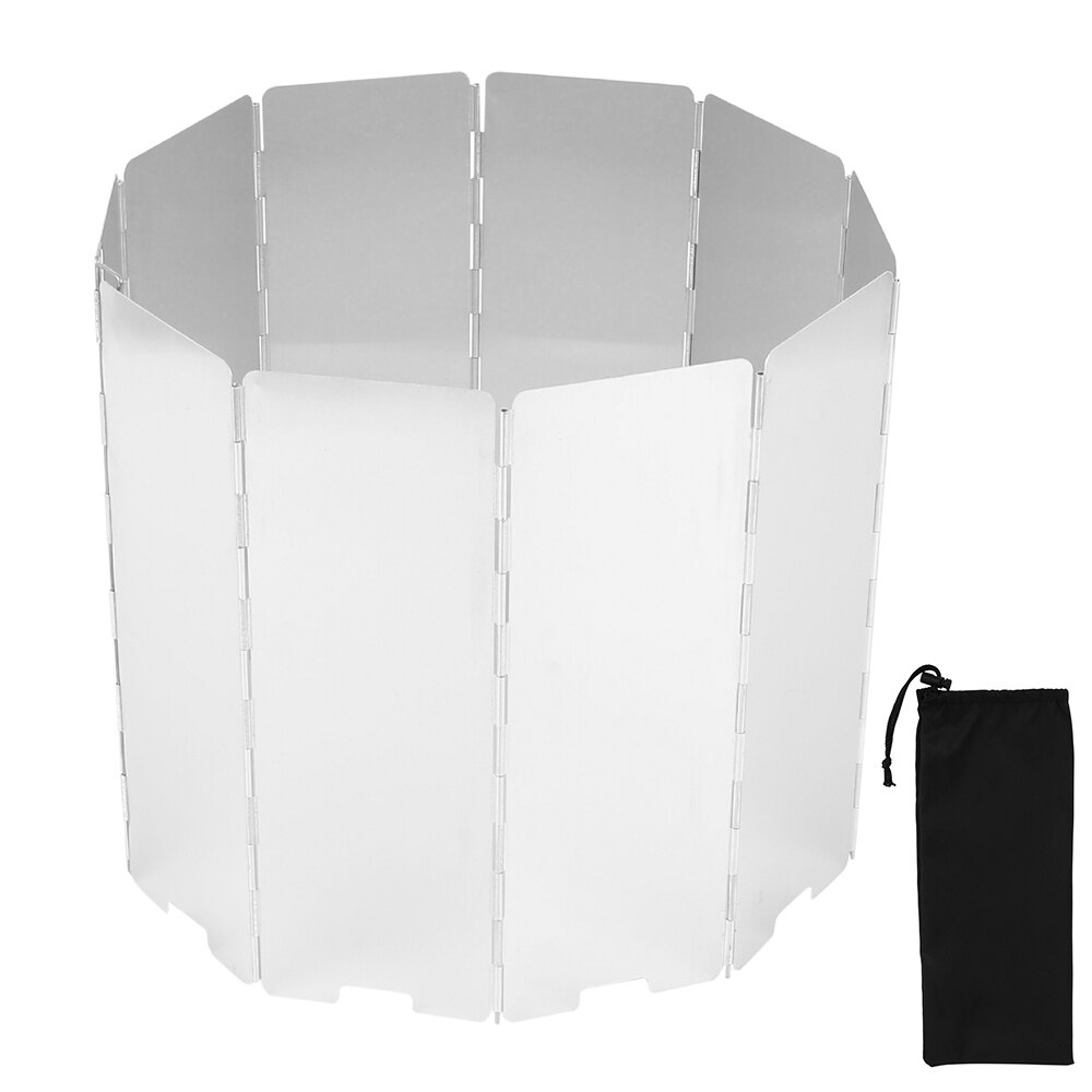 Hornillo de Gas plegable para exterior, 10 placas, quemador de cocina de acampada, viento a prueba de pantalla, estufa de Picnic de aleación de aluminio, parabrisas