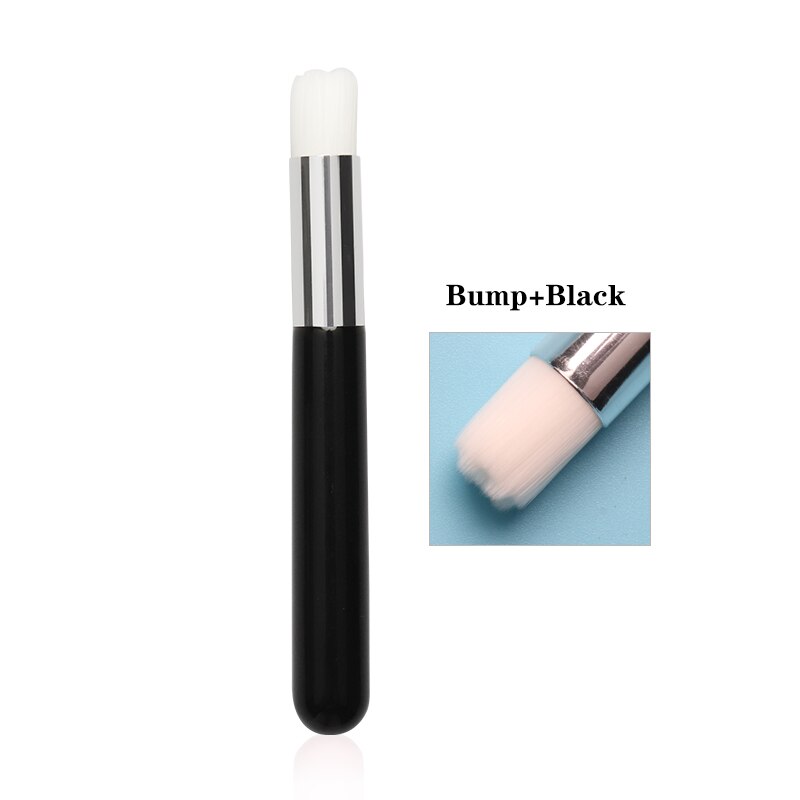 5 stk næsebørste eyelash extensions værktøj makeup rensebørste hudorm rene vippe shampoo børster: Bump sort