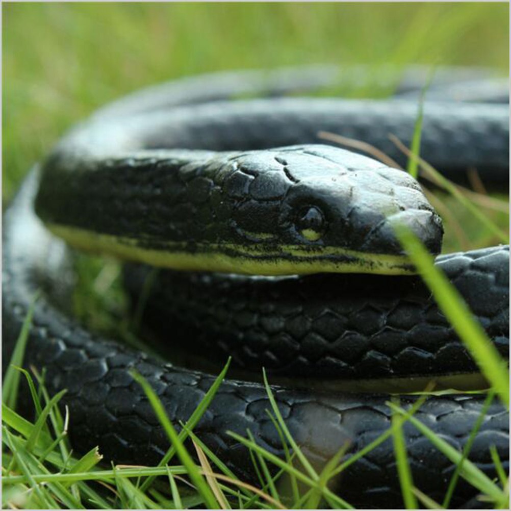 Snake Safari Garden Props Joke Prank About 130cm Novelty and Gag Playing Jokes Halloween Realistic Soft Rubber Toy