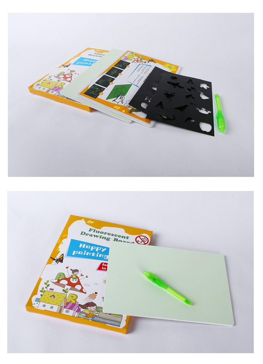 A4 LED Light Fluorescent Writing Board Kids Electronic Luminescent Wordpad Message Board Handwriting Pad