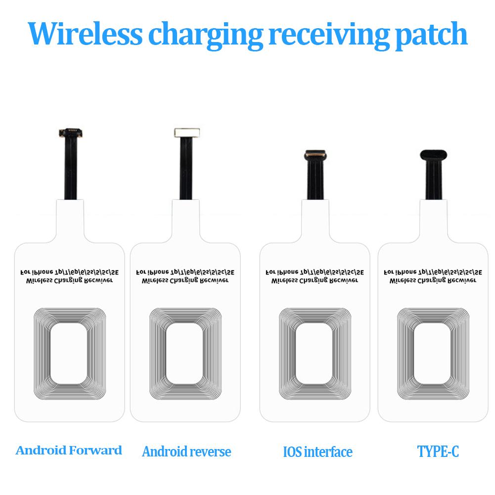 Handy Drahtlose Ladegerät Sicher Lade Empfänger Patch Für IOS/Android QI Wireless Charging Adapter