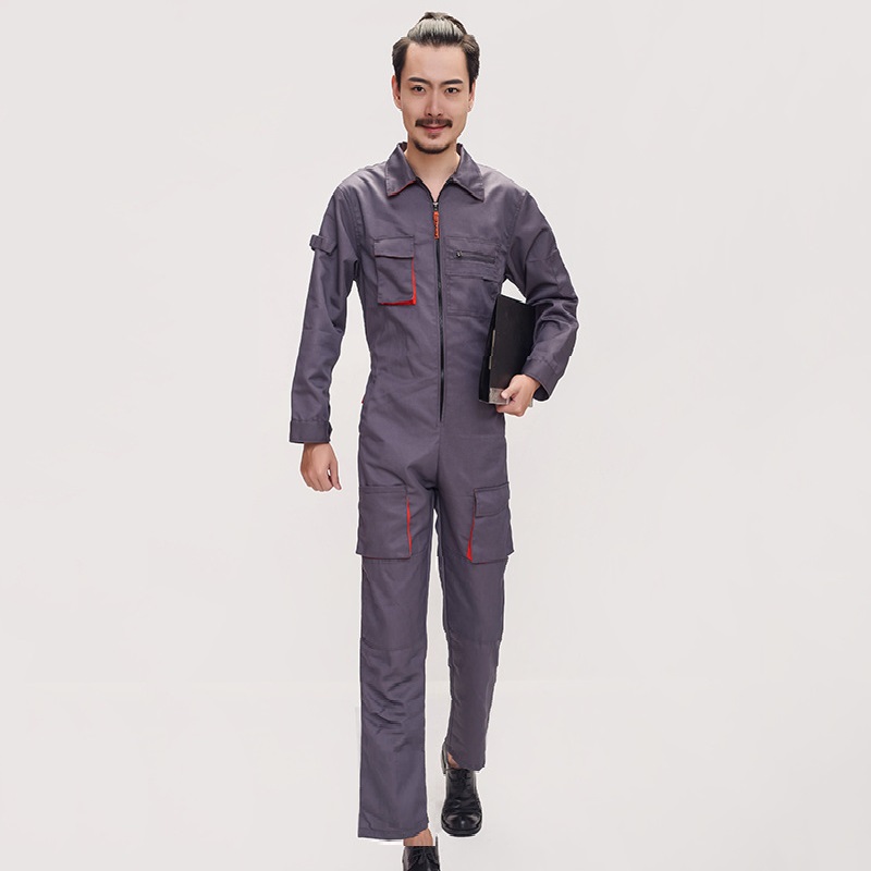 Monos De Trabajo para Hombre, uniformes De cuello levantado, ropa mecánica, Siameses, cintura elástica, Overol De Trabajo