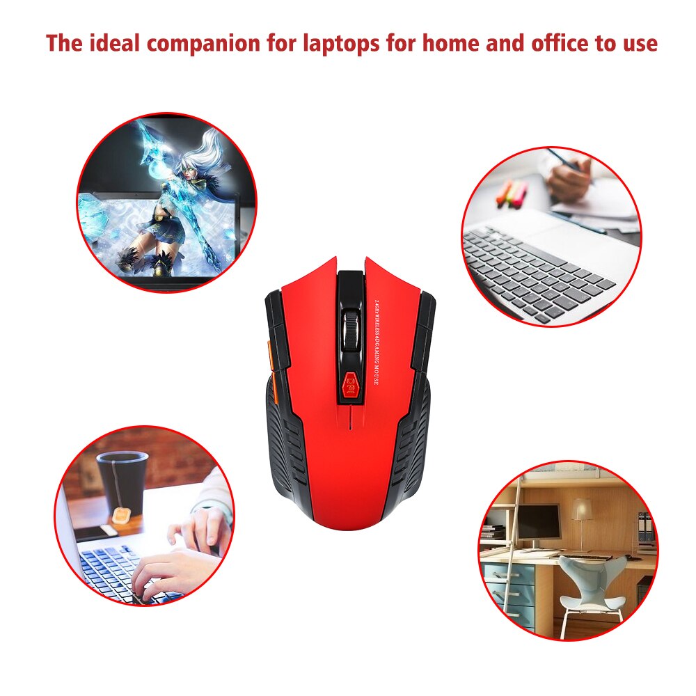 2.4G Gaming Mouse Wireless Optical Mouse Game Wireless Mice with USB Receiver Mouse for PC Gaming Laptops