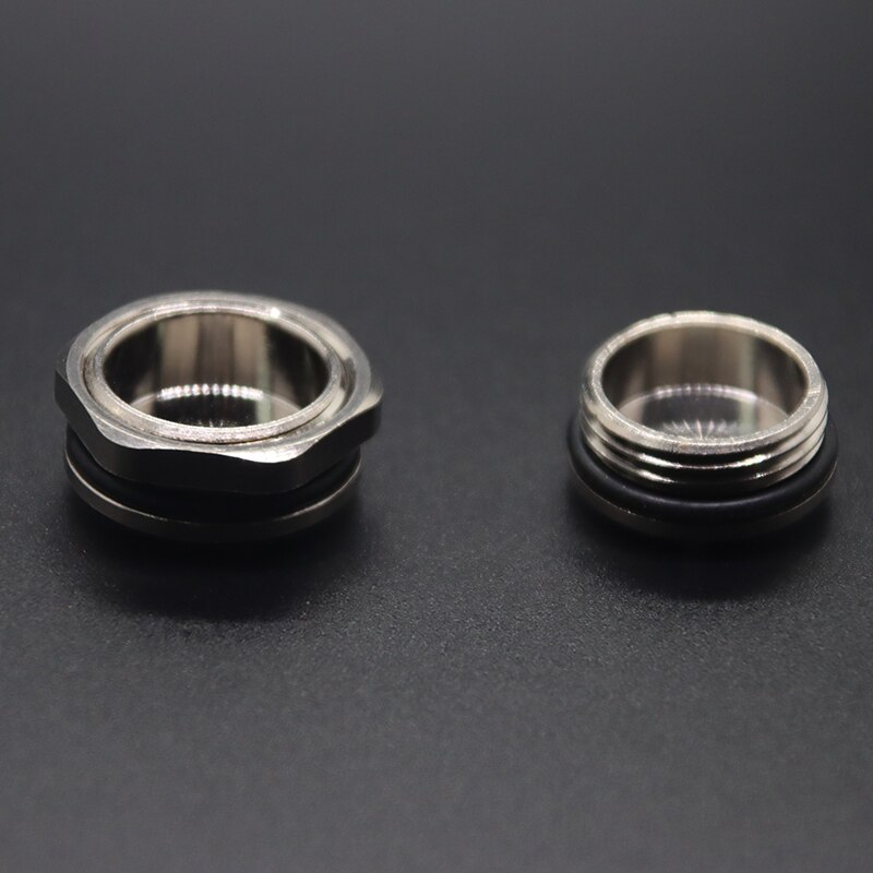 10 stks M12-M63 Metalen Gat Plug IP68 Waterdicht Vernikkeld Messing Schroefgat Cap Met Moer M20 Afsluitdop Stofdichte Plug M22 M18