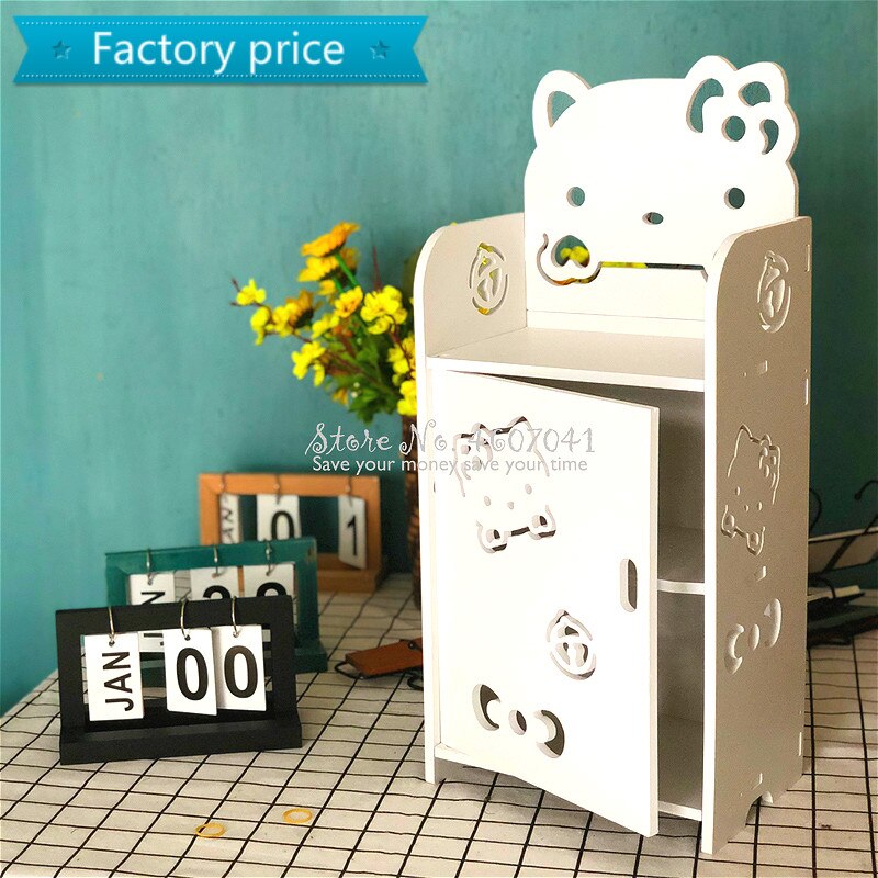 Comodino per bambini cartone animato comodino per telecamera da letto minimalista moderno creativo per ragazzi e ragazze scaffale per armadio multistrato