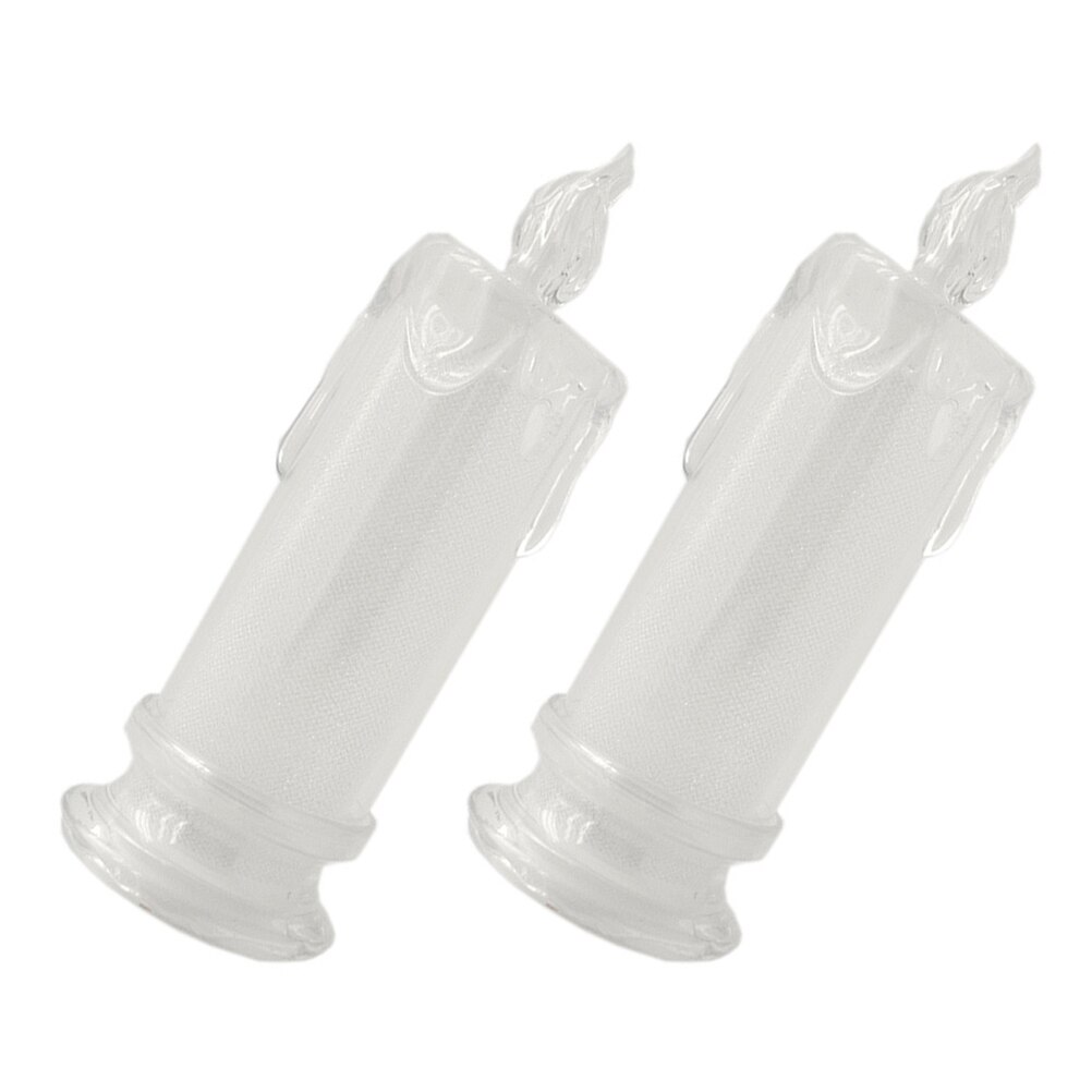 Veilleuse en forme de bougie, 2 pièces, éclairage de Table, accessoire de photographie, décoration de la maison