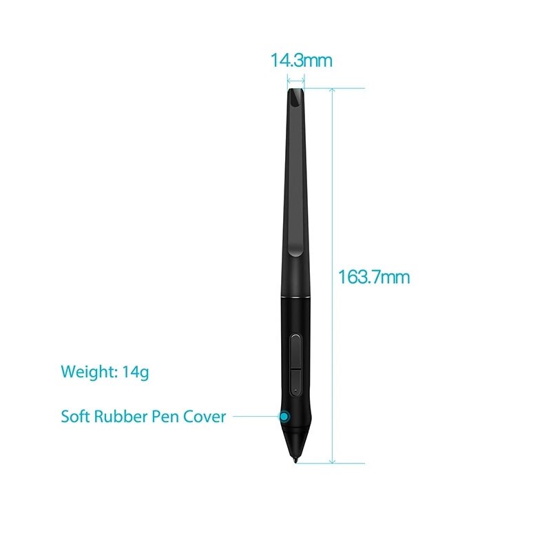 Batería Para HUION PW507 Stylus gratis, bolígrafo Digital con 8192 niveles de presión para Kamvas Pro 12/13/16