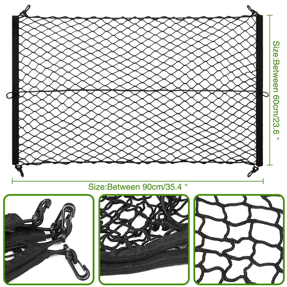 Car Boot String Mesh Elastic Nylon Trunk Storage Net for Toyota prado 120 land cruiser C-HR yaris auris hilux Corolla Camry RAV4
