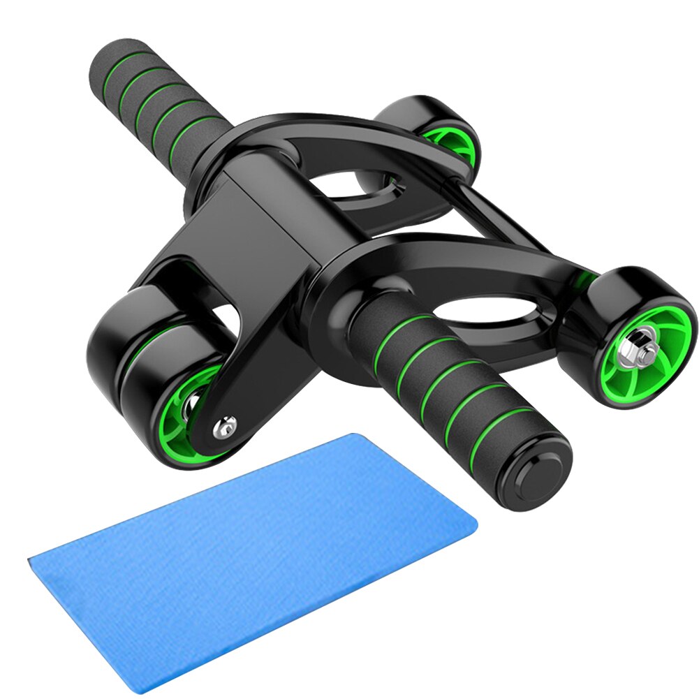 Spier Training Slijtvast Vormgeven Gym Sterkte Fitness Buik Wiel Oefening Opvouwbare Thuis Ruimtebesparend Zweet Absorberen: Black