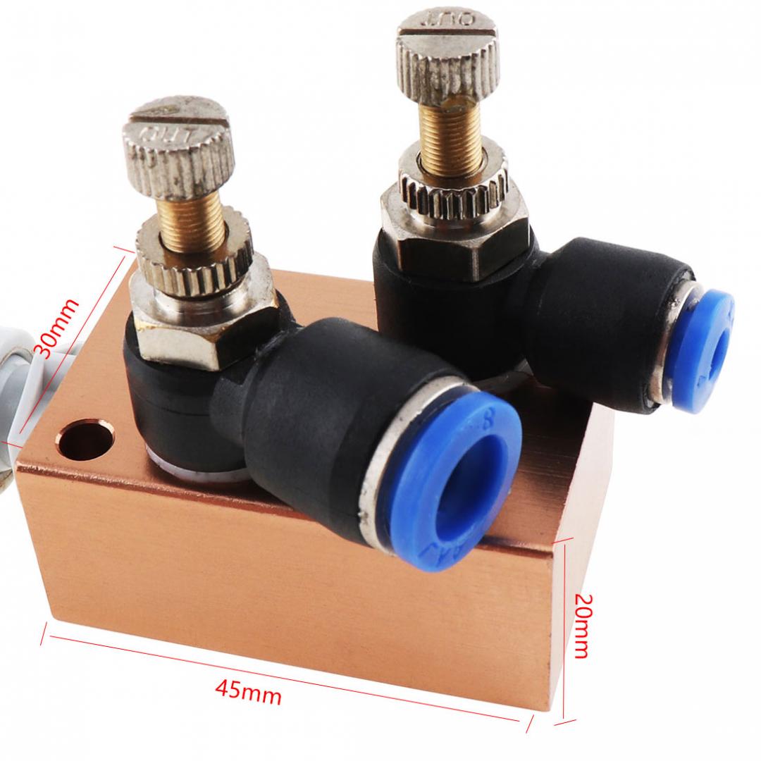 Mist Koelvloeistof Smering Spray Systeem Met Dubbele Throttle En 8Mm Air Pijp Voor Metalen Snijden Graveren Cooling Machine