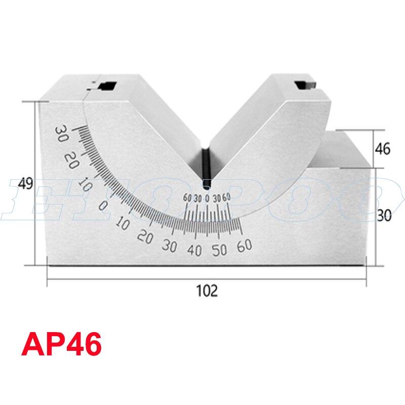 AP25/AP30 Adjustable Angle Gauge Milling Machine Angle Block Grinding Machine Gauge Pad Grinder Accessories Angle Plate: AP46
