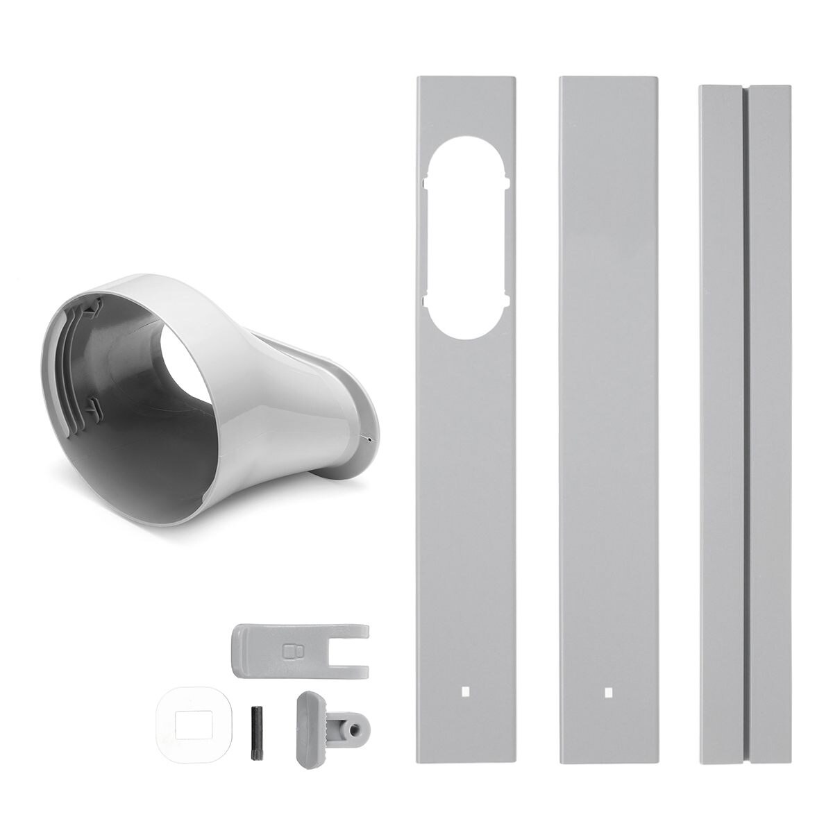 130/190cm Portable Air Conditioner Accessories Adjustable Window Air Seal Auto Lock Air Outlet Exhaust Vent Pipe Hose Connector